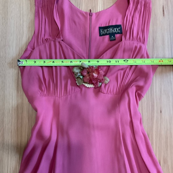 Karen Kane A Line Rose Dress w/Bronze Shawl, Size 8 - Picture 8 of 13